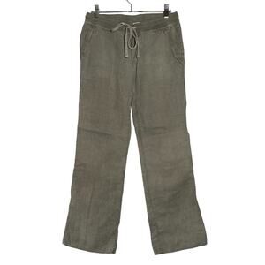 James Perse Tailored 100% Linen Pants WOMENS 1 WAIST 29 Gray MADE IN USA